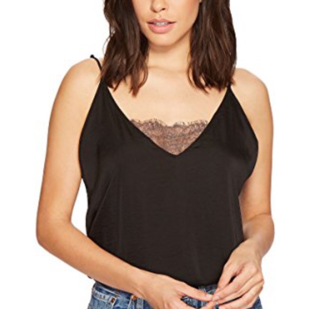 Free People Lace bandeau inset Cami Small